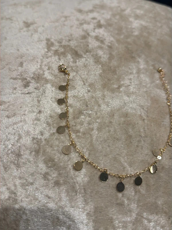 Gorgeous gold anklet ankle chain beach holiday  summer jewellery