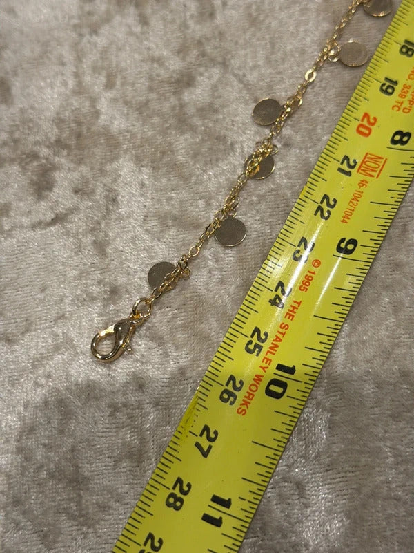 Gorgeous gold anklet ankle chain beach holiday  summer jewellery