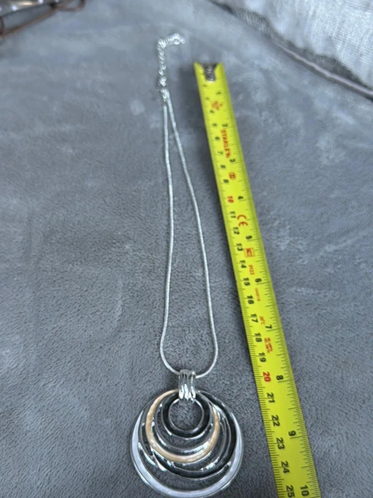 Black white vintage bohemian colour round circle pendant chic necklace gift