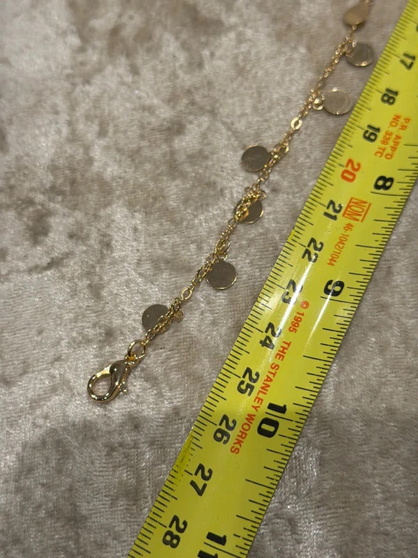 Gorgeous gold anklet ankle chain beach holiday  summer jewellery